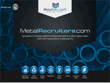 Tablet Screenshot of jobs.metalrecruiters.com